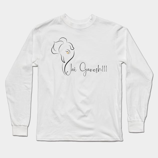 Jai Ganesh Long Sleeve T-Shirt by emma17